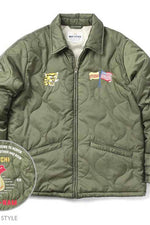 Houston US Military Style Vietnam Quilted Jacket Woodland / XL (X-Large) (7103488000184)