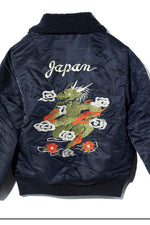 Houston Custom Japan Embroidery Jacket Olive Drab / XL (X-Large) (7103488426168)