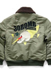 Houston Custom 30 Bomb Embroidery Jacket Olive Drab / XL (X-Large) (7103488491704)