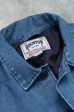 Houston 3 Layer Denim Fatigue Jacket Vintage Wash Blue / XL (X-Large) (7103489376440)