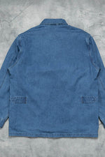 Houston 3 Layer Denim Fatigue Jacket Vintage Wash Blue / XL (X-Large) (7103489376440)