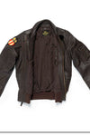 Houston CWU-45P Sheep Leather Flight Jacket With Patches Brown / XL (X-Large) (7103490425016)