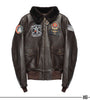 Houston USN G-1 Goat Leather Flight Jacket With Patches (7103490490552)