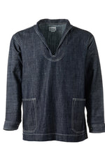 Houston US Style Denim Navy Pullover Shirt