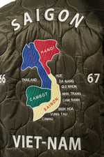 Houston Vietnam Map Quilting Jacket