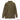 Olive thermal zip-neck long-sleeve shirt with high collar and front half-zip