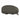 Charcoal gray sunglasses pouch with zipper and embossed brand logo
