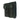 Black double ammo pouch with two flap pockets and MOLLE-style webbing straps