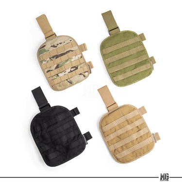 Modular drop-leg mount pouches in multiple colors and camouflage patterns