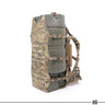 Multicam heavy load carrier with gray plate inserts and padded shoulder harness