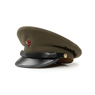 Like New Czech Army Star Insignia Visor Hat