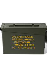 Like New NATO Military .30/.50 Cal Rounds Ammo Box