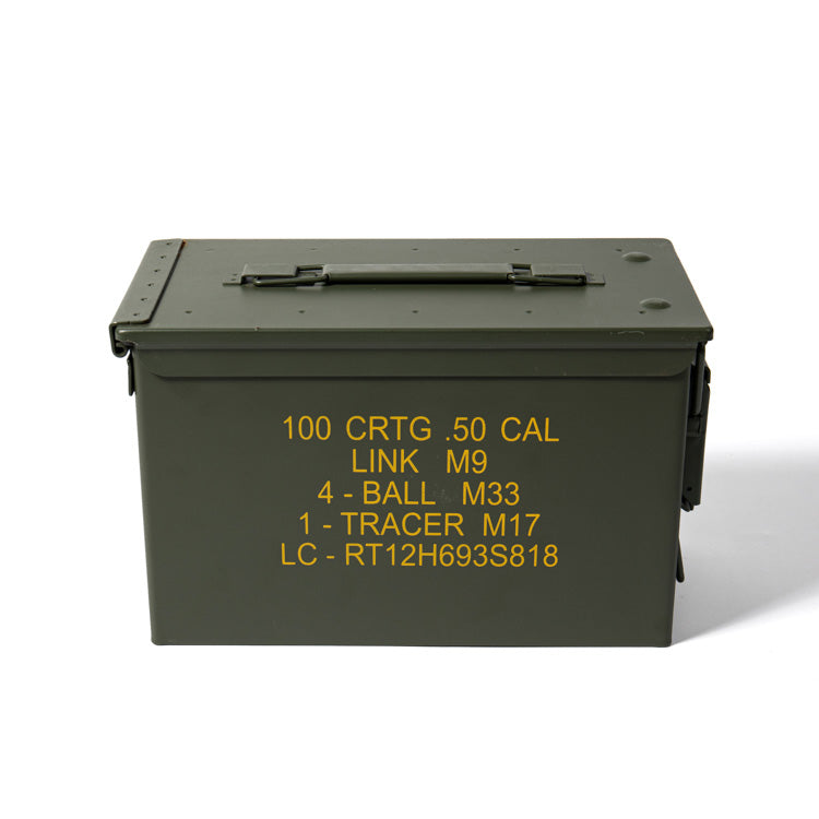 Like New NATO Military .30/.50 Cal Rounds Ammo Box