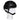 Black tactical MICH helmet with rail and chin strap, foam padding on head form.