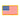 Rectangular Velcro patch with USA flag design, yellow border, blue stars and red-white stripes