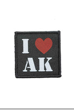 MG Military I Love AK Patch Hook & Loop