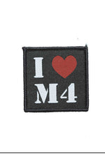 MG Military I Love M4 Patch Hook & Loop