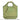 Collapsible recycle bag, olive green with carry handle, no graphic visible on this angle.