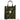 Tactical tote bag with green camo print, front pocket, and black webbing shoulder straps