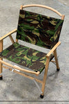 MG Military & Outdoor Wooden Foldable Camping Chair With Pocket (7103484428472)