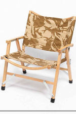 MG Military & Outdoor Wooden Foldable Camping Chair With Pocket Woodland (7103484428472)