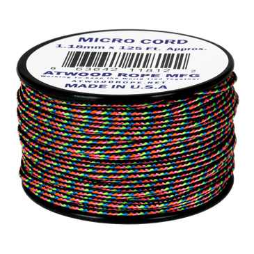 Micro Cord - 1 18mm Micro Paracord - 125ft - Neon Green