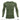 Green long-sleeve activity shirt with geometric camo print across chest and arms