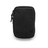 Black utility pouch with zip closure and webbing pull tab.