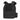 Black tactical vest with MOLLE webbing, front panel, and adjustable side straps