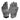 Pentagon Storm military gloves, gray leather-look palms and black wrist cuff