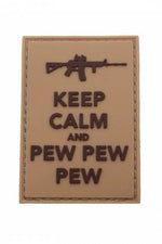 Pitchfork Keep Calm Pew Patch 65x45.5mm