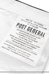 Post General TC Pouch White