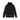 Black hooded windbreaker jacket with full-zip front and zip pockets
