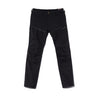 Black outdoor cargo pants with zip fly and multiple utility pockets