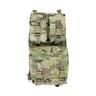 Multicam tactical side pocket with front flaps and webbing straps