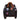 Men's leather G-1 jacket, dark with tan shearling collar and front patch emblems