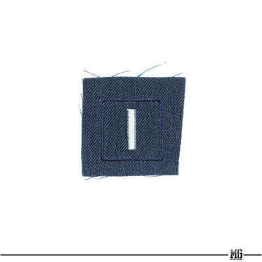ROC Armed Forces ROCAF Rank Collar Patch Blue (空軍作戰服) Blue / 上尉