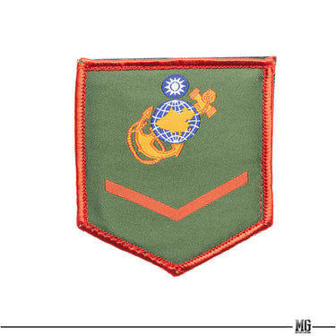 ROC Armed Forces ROCMC Rank Sleeve Patch Olive Velcro (海軍陸戰隊便服) Camo / 上兵
