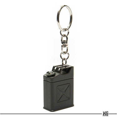 Retro Motif US Army Gas Fuel Tank Style LED Keychain Olive Drab