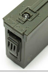 Retro Motif US Army Cal 30 Ammo Box Style LED Keychain & Tape Measure Olive Drab