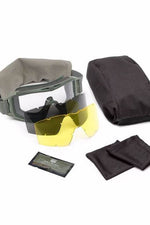 Like New Revision Locust Safety Ballistic Goggles With Yellow & Smoke Lenses