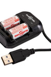 Surefire CR123A 3.2V Lithium Battery With Charger