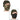 Neoprene face mask in dark woodland camouflage and black, covering nose and mouth