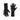 Black action gloves with long cuff and textured knuckle and palm padding