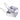 Silver aluminum 2-piece mess kit with two rectangular pots and folding handles