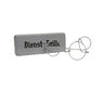Gray metal goggles case with Dienst-Brille text and wire-frame eyeglasses