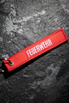 Sturm Feuerwehr Embroidered Key Ring Red Red