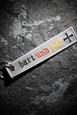 Sturm Hart Und Zah Embroidered Key Ring Grey Grey