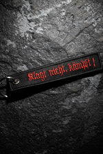 Sturm Klagt Nicht Kampft Embroidered Key Ring Black Black