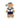 Sturm navy teddy bear plush with sailor cap, striped collar, and navy shorts